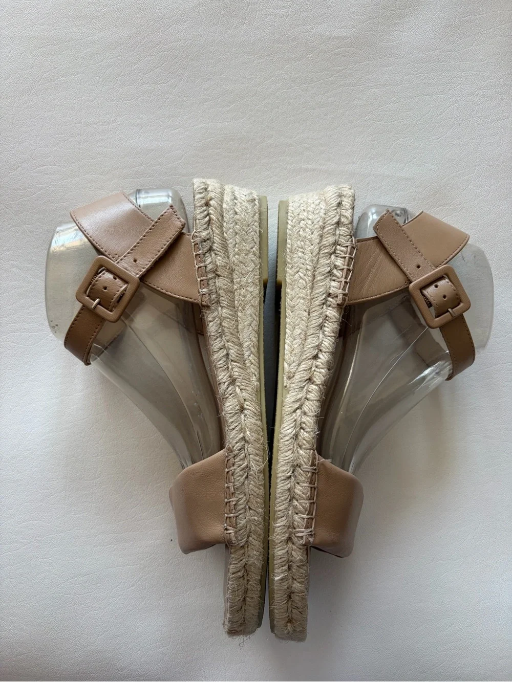 Bernardo Espadrille Wedge Leather Sandal- Madrid Sz 10 Euro Summer Vacation